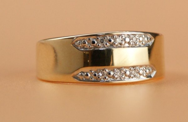 Ring, Gold 585, 6 Diamanten