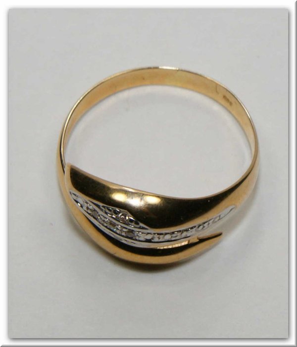 Ring, Gold 585, 5 Diamanten