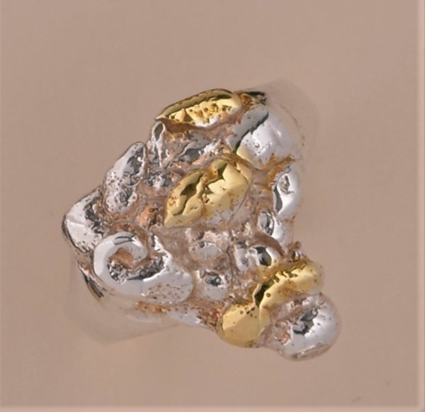 Ring, Silber 925, vergoldet