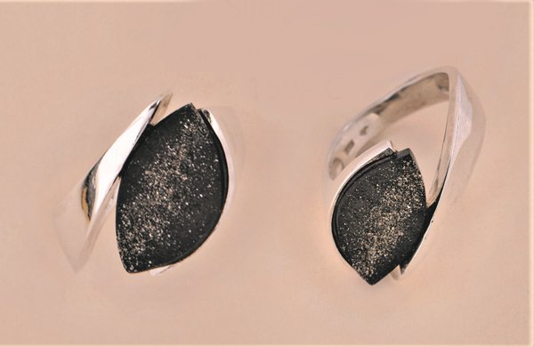Ring, Schiefer, Silber 925